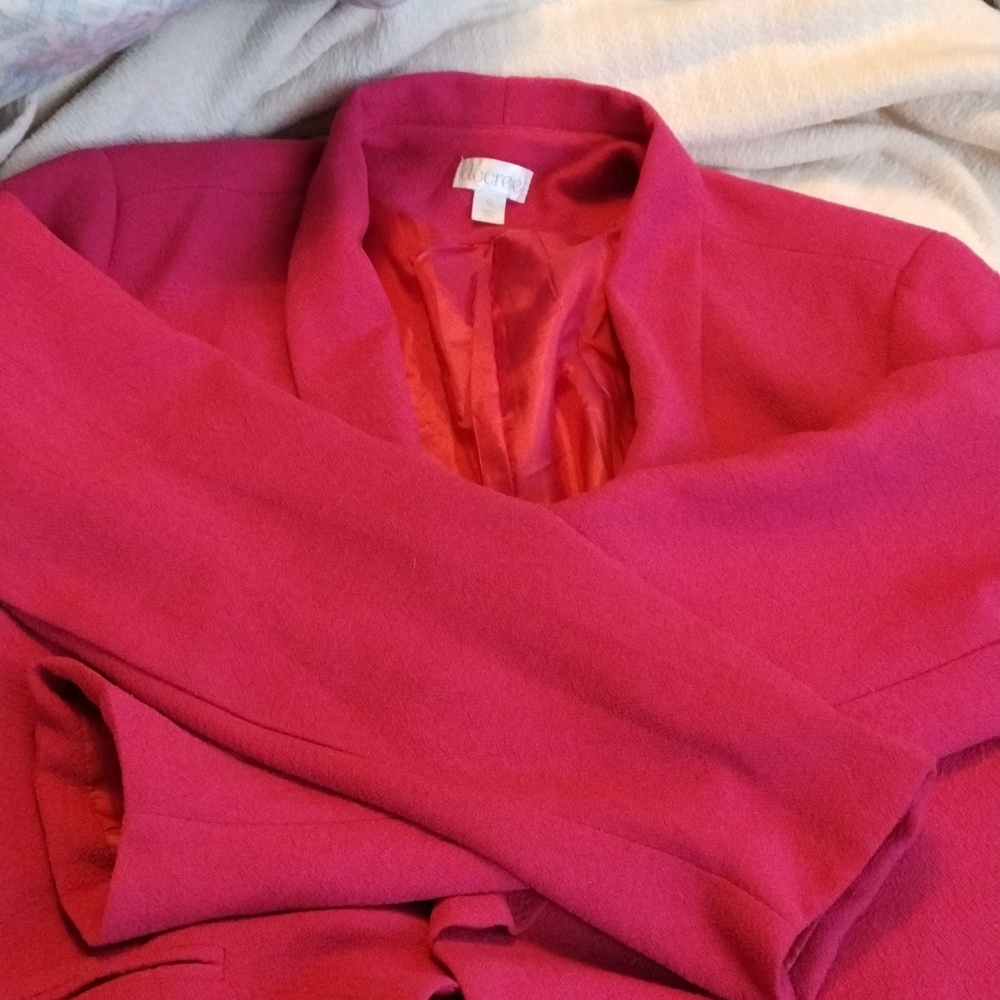 Decree pink blazer crepe Size XL